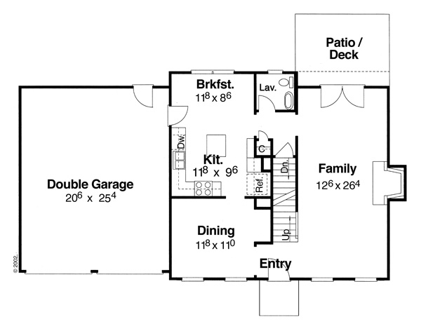 First Floor image of Morgan-B House Plan